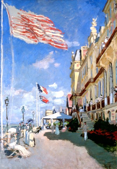 罗什黑角酒店，特鲁维尔，1870年 作者 Claude Monet