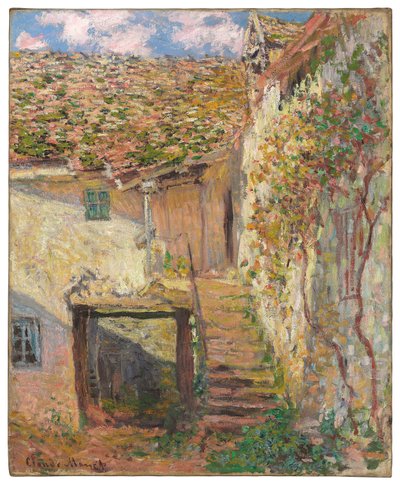 楼梯，1878年 作者 Claude Monet