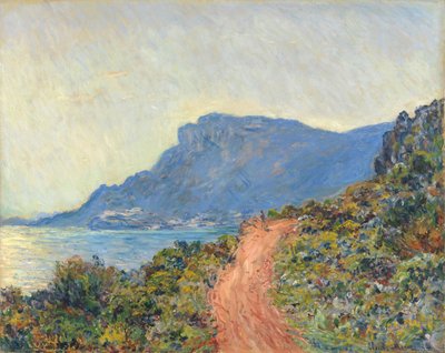 1884年在摩纳哥附近的La Corniche 作者 克劳德·莫奈