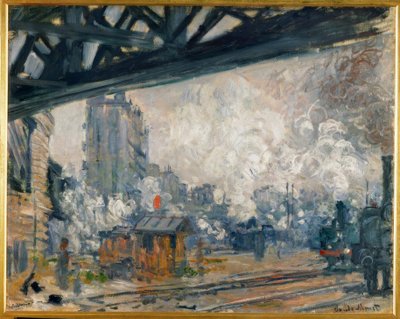 Gare Saint-Lazare，外部视图 作者 Claude Monet