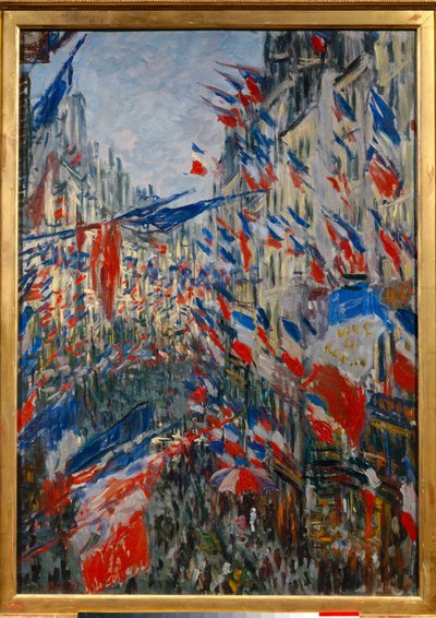 1878 年 6 月 30 日在巴黎的 La Rue Saint-Denis（圣丹尼斯）盛宴。 Claude Monet 绘画（1840-1926） 作者 克劳德·莫奈
