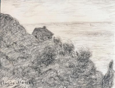 普维尔附近的海关大楼 作者 克劳德·莫奈