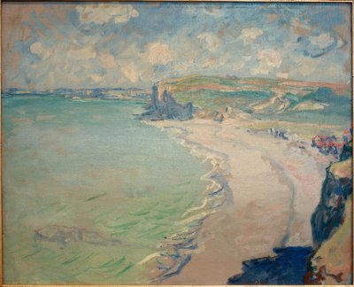 普维尔海滩（Der Strand von Pourville） 作者 克劳德·莫奈