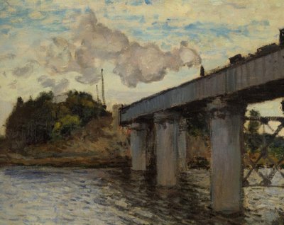 阿根廷铁路桥 作者 Claude Monet