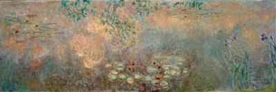 鸢尾花的荷花池 作者 Claude Monet