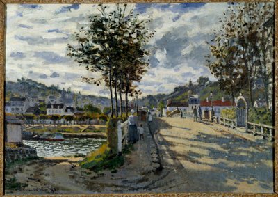 Le pont de Bougival 画作：克劳德-莫奈(1840-1926) 1869年，太阳。0,63x0,91米 曼彻斯特。柯里尔艺术馆 作者 克劳德·莫奈