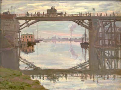 Le pont de bois（木桥） 作者 Claude Monet