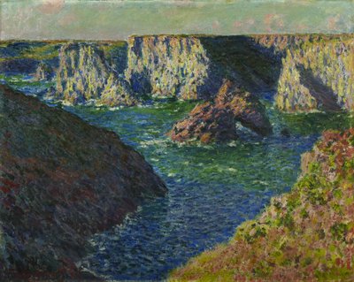 Les Rochers de Belle-Ile 贝勒岛的岩石，1886年。 作者 克劳德·莫奈