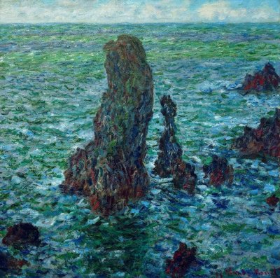 Les pyramides de Port-Coton（Port-C的岩石金字塔 作者 克劳德·莫奈