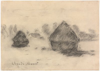 莫奈 - 小麦堆，1891 年，2013.986 作者 克劳德·莫奈