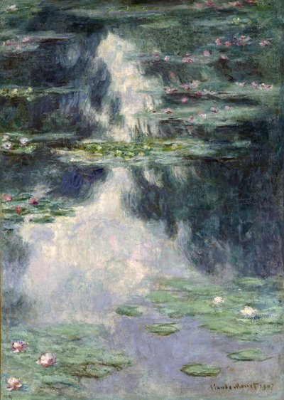 荷花池塘，1907年 作者 克劳德·莫奈