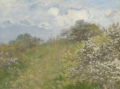 Printemps Spring, 1873年。 作者 克劳德·莫奈