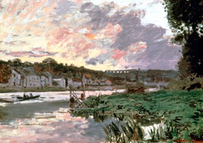塞纳河（塞纳河），于布吉瓦尔（C1870） 作者 克劳德·莫奈