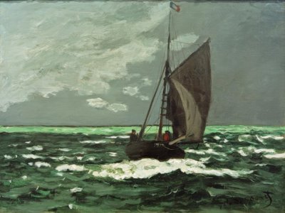 海景：风暴 作者 克劳德·莫奈