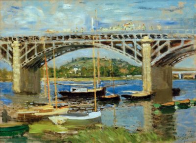塞纳河大桥从Argenteuil 作者 Claude Monet