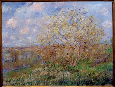 Claude Monet (1840-1926) 1882 Dim. 0.60 x 0.79 m 里昂的春天绘画，Musee des Beaux Arts 作者 Claude Monet