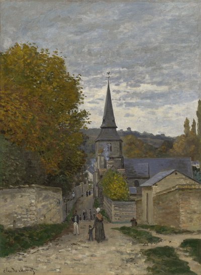 Sainte-Adresse街，1867年 作者 克劳德·莫奈