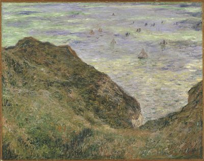 Sur la falaise a Pourville - 在普尔维尔的悬崖上 - 莫奈，克劳德 (1840-1926) - 1882 - 布面油画 - 64x82 - 斯德哥尔摩国家博物馆 作者 克劳德·莫奈