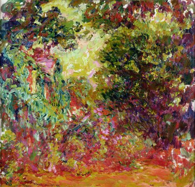 玫瑰园的艺术家之家 作者 Claude Monet