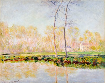 吉维尼埃普特河岸，1887年 作者 克劳德·莫奈