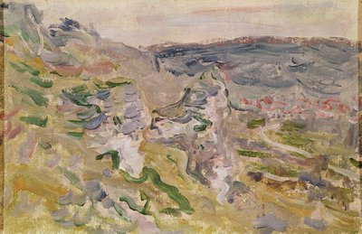 1881年在Vétheuil附近的Chantemerle山 作者 Claude Monet