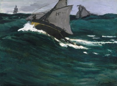 绿浪，c.1866-67（布面油画） 作者 克劳德·莫奈