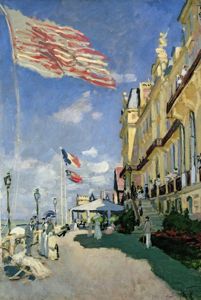 特鲁维尔的罗什黑角酒店 作者 Claude Monet