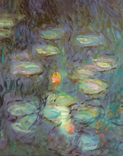 The Nympheas: Morning (detail) 作者 克劳德·莫奈