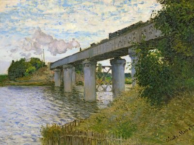 阿根廷铁路桥 作者 Claude Monet