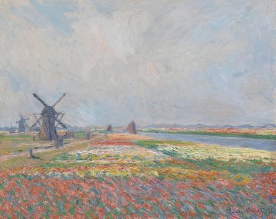 海牙附近的郁金香田。 1886年 作者 克劳德·莫奈