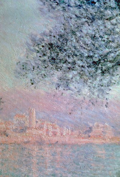 昂蒂布风景，细节，1888年 作者 克劳德·莫奈