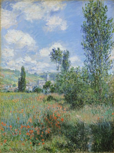 Vetheuil的视图 作者 Claude Monet