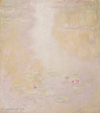 睡莲，吉维尼，1908年 作者 克劳德·莫奈