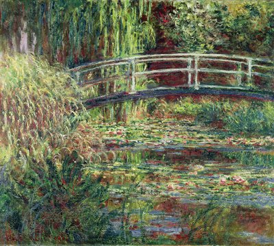 睡莲池塘，粉红色的和谐睡莲池塘，粉红色的和谐 作者 Claude Monet