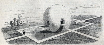 克劳德-尼古拉-勒杜（1736-1806）的农场警卫室项目。 作者 克劳德·尼古拉斯·勒杜