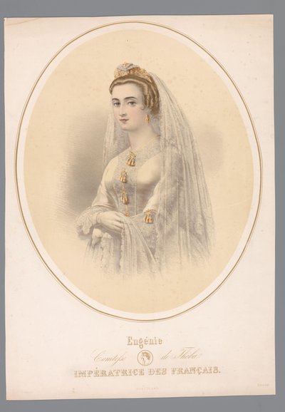 欧也妮（Eugenie），法兰克福伯爵夫人的照片
欧也妮，塞巴伯爵夫人。法国皇后（物品上的头衔） 作者 F. Sala and Co.