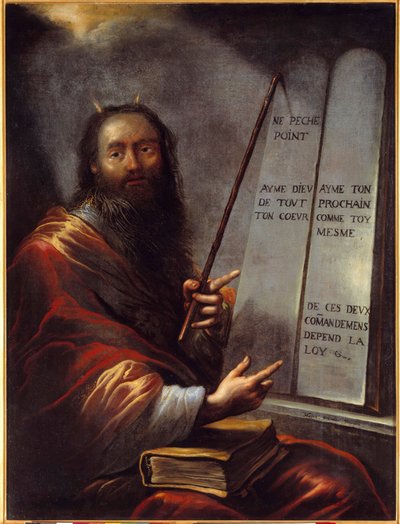 Moise et les Tables de la Loi Painting by Claude Vignon (1593-1670) 17th century Sun. 1,29x0,9 m Rouen, Musee des Beaux Arts 作者 克劳德·维尼翁