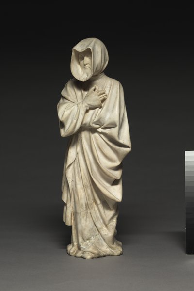 勃艮第公爵菲利普·布尔墓中的两名哭泣者，1404-10年 作者 克劳斯·德·韦夫