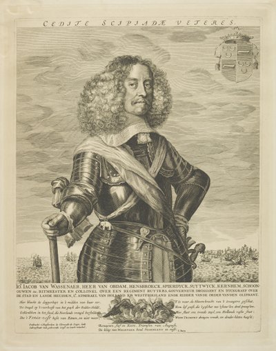 雅各布·范·瓦萨纳尔（Jacob van Wassanaer），17世纪晚期（雕刻） 作者 克莱门特·德容赫
