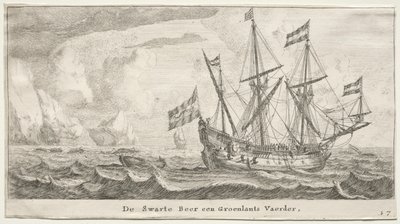阿姆斯特丹的各种船只和景观（Verscheÿde Schepen en Gesichten van Amstelredam），第二部分：黑熊号，一艘格陵兰捕鲸船 作者 Reinier Nooms，叫塞曼