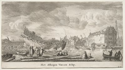 阿姆斯特丹的各种船只和风景（Verscheÿde Schepen en Gesichten van Amstelredam），第二部分：下水的船只 作者 Reinier Nooms，叫塞曼