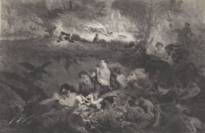 狩猎之梦》，1858年。 作者 塞莱斯廷·南特伊