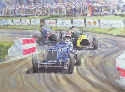 1998年Goodwood Revival的第一场比赛 作者 克莱夫·梅特卡夫