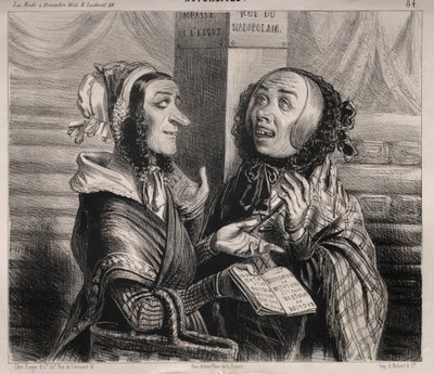 新闻：啊！妈妈肖邦！...，1841。 作者 克莱门特·普鲁什（ClémentePruche）