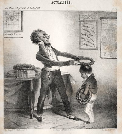 新闻：奖金分配，1841年。 作者 克莱门特·普鲁什（ClémentePruche）