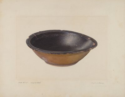 釉面粘土碗 作者 克莱德·切尼