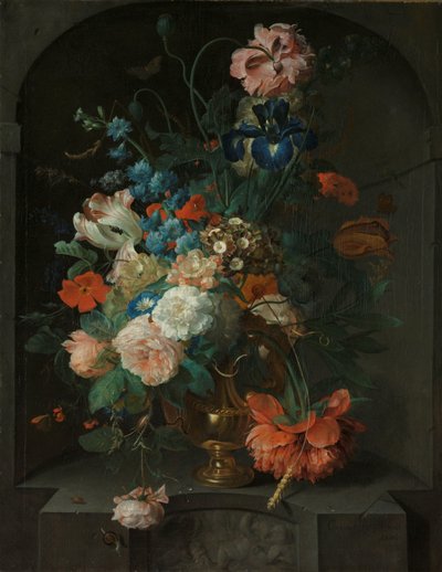 静物与花 作者 Coenraet Roepel