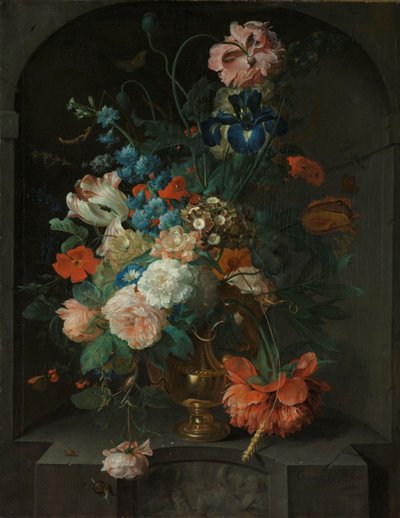 静物与花 作者 Coenraet Roepel