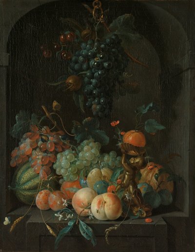 水果静物画 作者 Coenraet Roepel