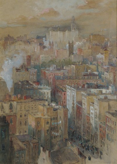 观点的纽约，c.1910 作者 科林·坎贝尔·库珀